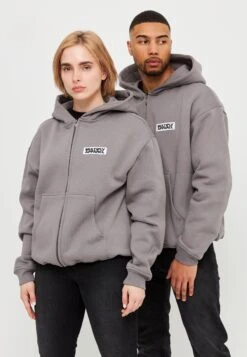 Multiply ApparelPATCH - Tröja Med Dragkedja - Steel Gray