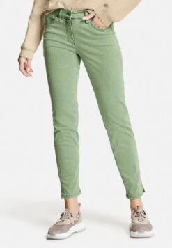 Gerry Weber5-POCKET - Jeans Slim Fit - Vibrant Green Nature Dyed