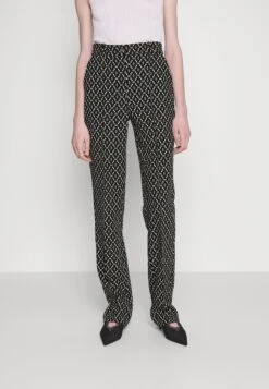 Elisabetta FranchiWOMENS PANTS - Tygbyxor - Nero/burro