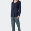 SchiesserCLASSIC COMFORT FIT - Pyjamas - Blau -Henry Tiger Butik 0c4cc71fe6cd416492e72b36fa8b777c