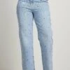 NA-KDMIT - Jeans Straight Leg - Light Blue -Henry Tiger Butik 11814eb1b277455db23cd0a41f7bce38