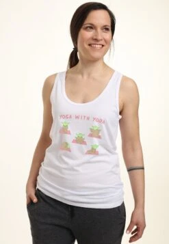 Henry TigerSTAR WARS CLASSIC YOGA WITH YODA - Linne - White -Henry Tiger Butik 126fccd9dc3445d786c3c6b76b80f527