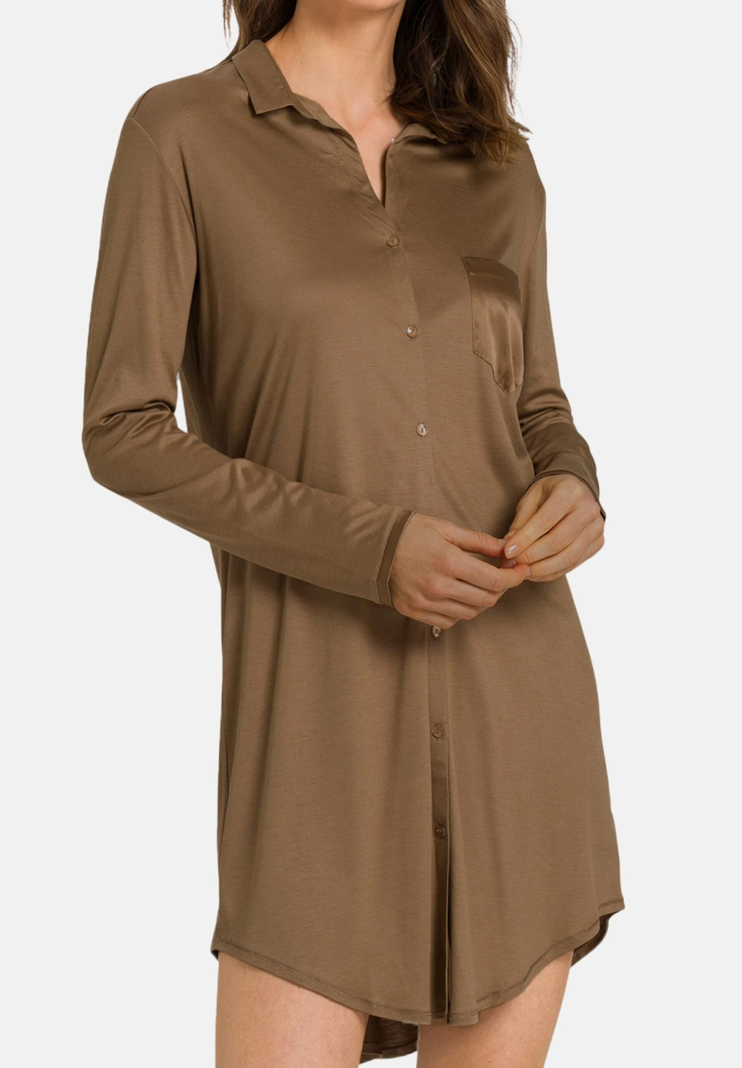 HanroGRAND CENTRAL - Nattlinne - Walnut 3 HanroGRAND CENTRAL - Nattlinne - Walnut