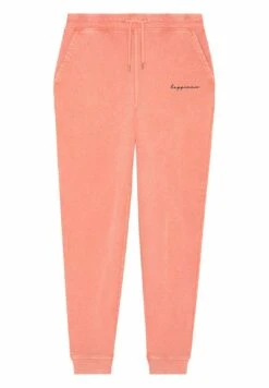 Mira ParisHAPPINESS EMBROIDERY UNISEX VINTAGE JOGGER - Träningsbyxor - Light Pink