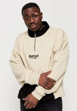 Multiply ApparelZIP - Sweatshirt - Cement Soda Washed -Henry Tiger Butik 197977ccc07e4f5d88facf364714358b