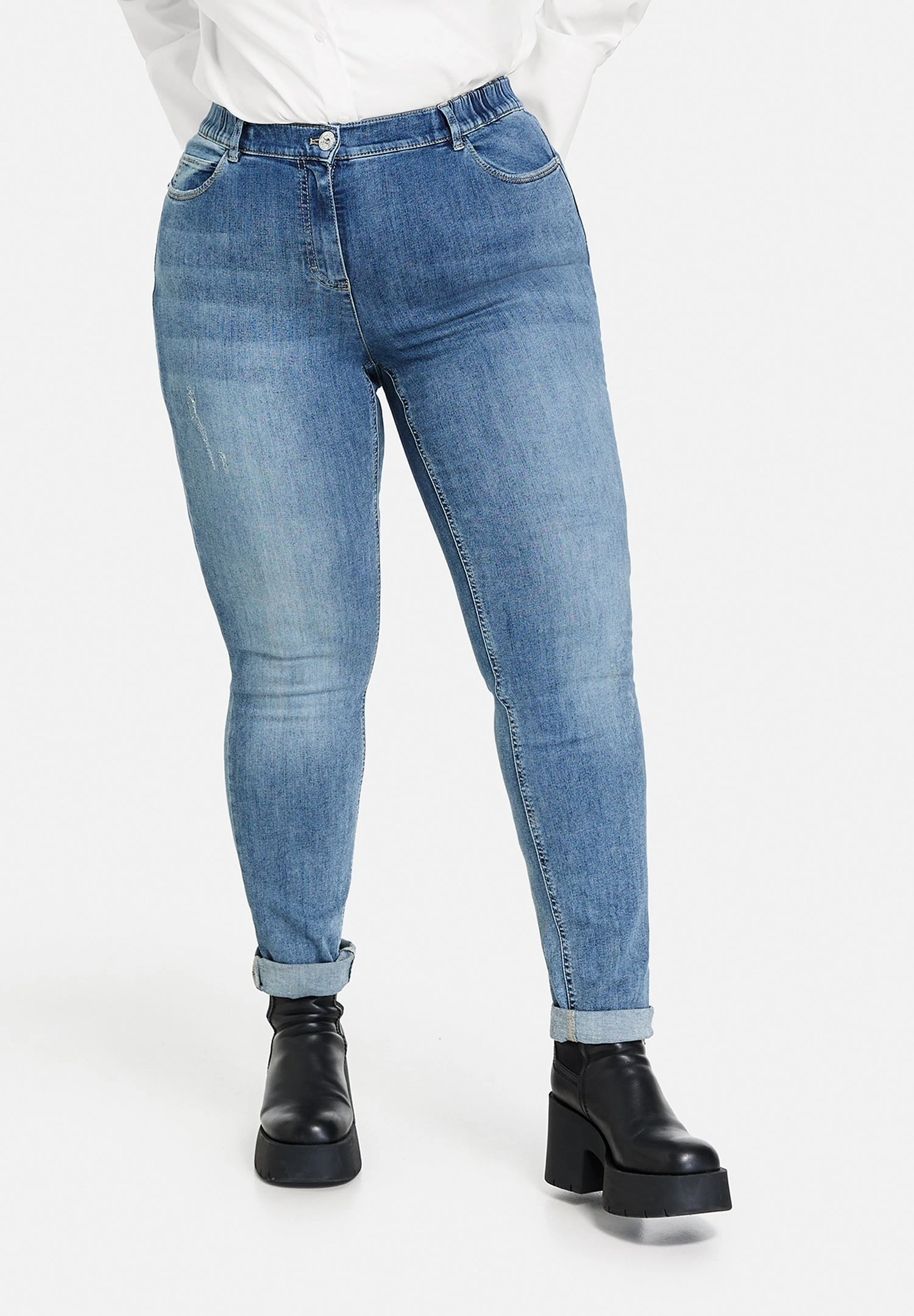 SamoonBETTY - Jeans Slim Fit - Blue Denim 3 SamoonBETTY - Jeans Slim Fit - Blue Denim
