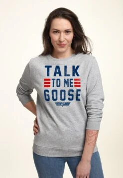 Henry TigerTOP GUN GOOSE TALK STACK - Sweatshirt - Heather Grey