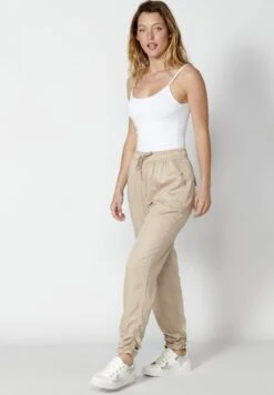 KoroshiLONG JOGGING - Jeans Tapered Fit - Beige -Henry Tiger Butik 1fceada04e204f5a86934d43f996058b