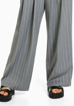 BershkaPINSTRIPE TAILORED - Tygbyxor - Mottled Grey 11 BershkaPINSTRIPE TAILORED - Tygbyxor - Mottled Grey -Henry Tiger Butik 206980f9ab3e4794ae7e33fc150ad322