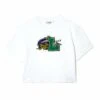 LacosteT-shirt Med Print - Blanc -Henry Tiger Butik 20d59e98af8a452d8053b00a38dad625