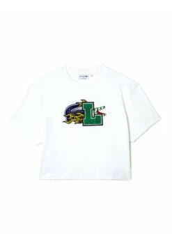 LacosteT-shirt Med Print - Blanc