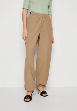 Something NewHIGH WAIST PANT - Tygbyxor - Caribou