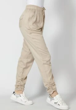 KoroshiLONG JOGGING - Jeans Tapered Fit - Beige -Henry Tiger Butik 222cf678504349d3920445c53a2212fd