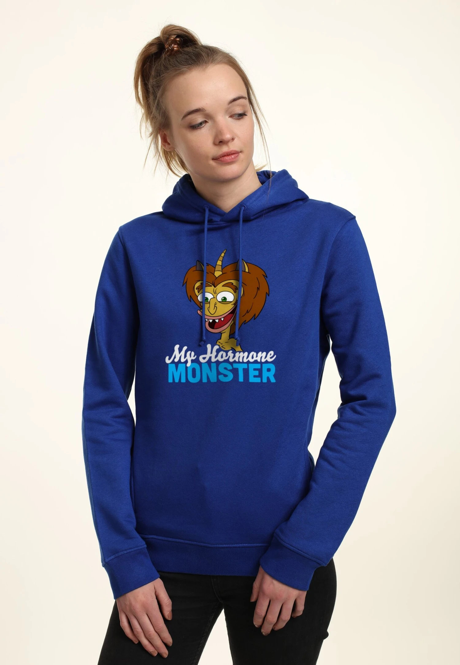 Henry TigerHUMAN RESOURCES MAURY HORMONE MONSTER - Luvtröja - Royal Blue 3 Henry TigerHUMAN RESOURCES MAURY HORMONE MONSTER - Luvtröja - Royal Blue