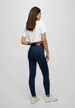 PULL & BEAR PULL&BEARWITH VERY HIGH WAIST - Jeans Skinny Fit - Dark Blue 12 PULL & BEAR PULL&BEARWITH VERY HIGH WAIST - Jeans Skinny Fit - Dark Blue -Henry Tiger Butik 27a79803db1044009c7216664b03fce4
