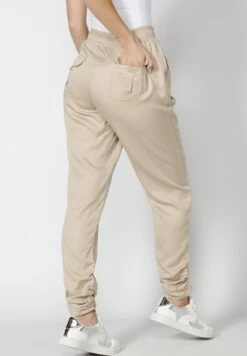 KoroshiLONG JOGGING - Jeans Tapered Fit - Beige -Henry Tiger Butik 29b22395e2164ec7984ff7242ed25c0a