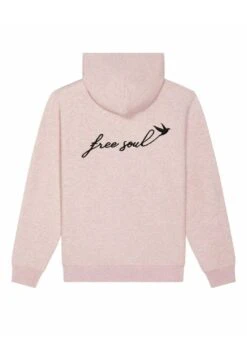 Mira ParisFREESOUL UNISEX - Tröja Med Dragkedja - Mottled Light Pink