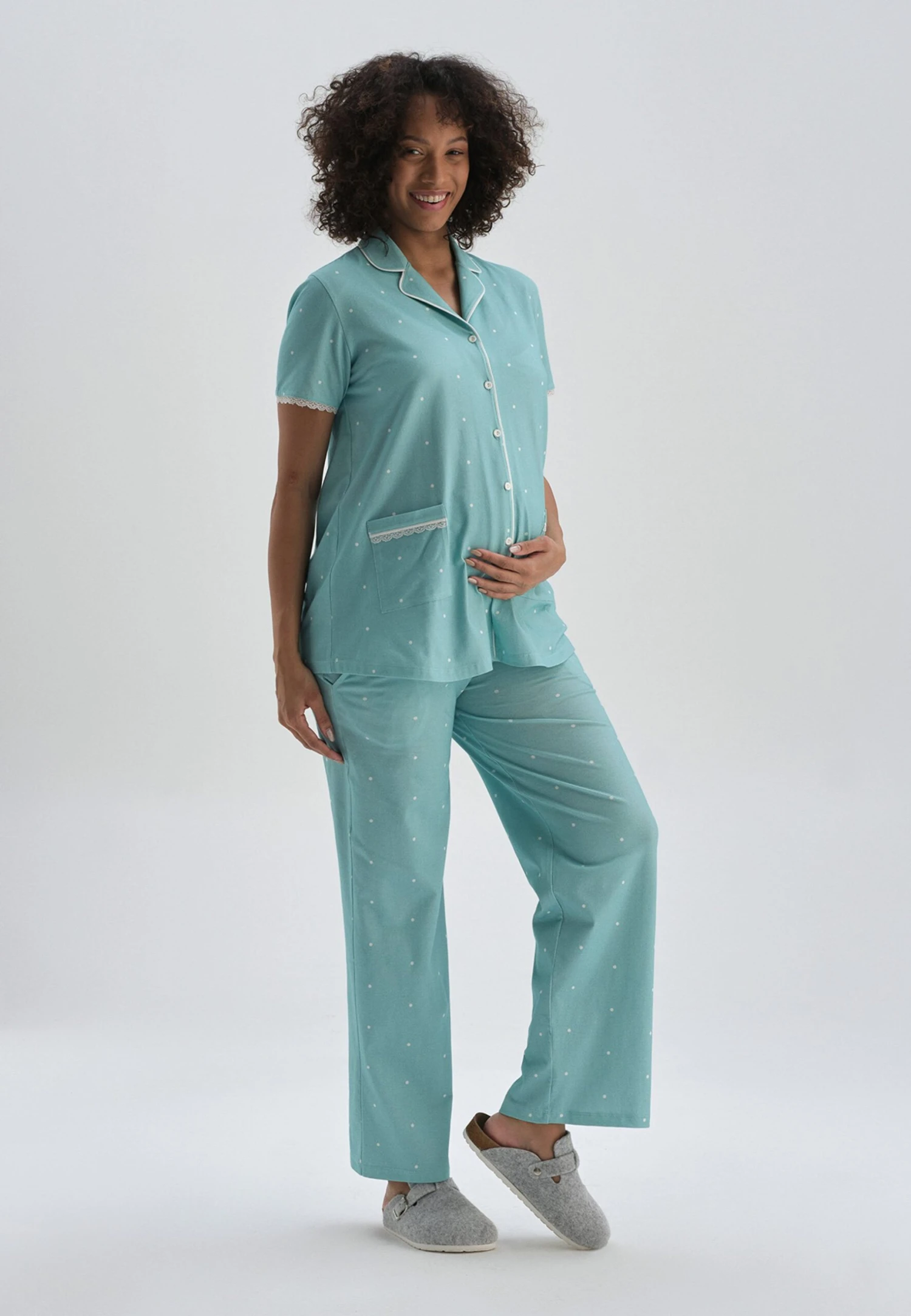 DAGIMATERNITY - Pyjamasöverdel - Mint 4 DAGIMATERNITY - Pyjamasöverdel - Mint - Bild 2