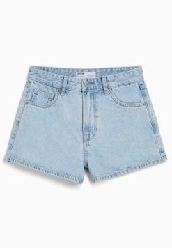 BershkaMOM FIT - Jeansshorts - Light Blue -Henry Tiger Butik 487052fe9cba41d588051d37776140a6