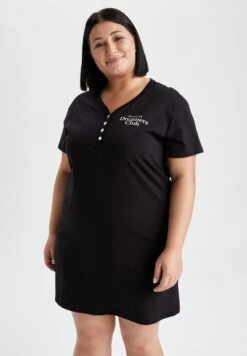 DeFactoREGULAR FIT - Nattlinne - Black