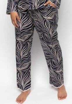 CyberjammiesLANG - Pyjamasbyxor - Navy Spot Print