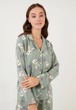 LELASET - Pyjamas - Green -Henry Tiger Butik 515b2cfd44504e3b9a59c3db2a45e072