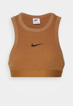 Nike SportswearTREND TANK - Linne - Brown/black -Henry Tiger Butik 5182a526c8094506887f4be989b4c18d