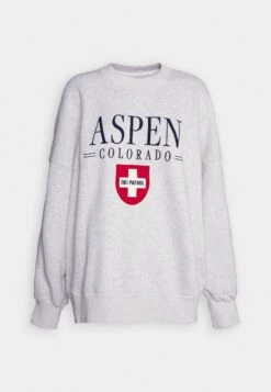 Abercrombie & FitchTHE SOFTAF MAX PATCH LONG SUNDAY CREW - Sweatshirt - Grey -Henry Tiger Butik 52884fba9ae54c7782d03112348fbc0a