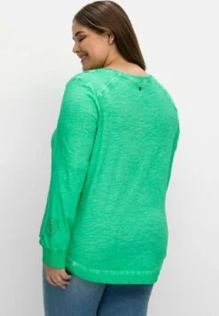 SheegoLångärmad Tröja - Blattgrün -Henry Tiger Butik 557d0ea5ae354611abb9379d4c65c575