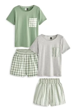 Next2 PACK STANDARD - Pyjamas - Green -Henry Tiger Butik 55b6f815f09a49c6aad5d488d2131528