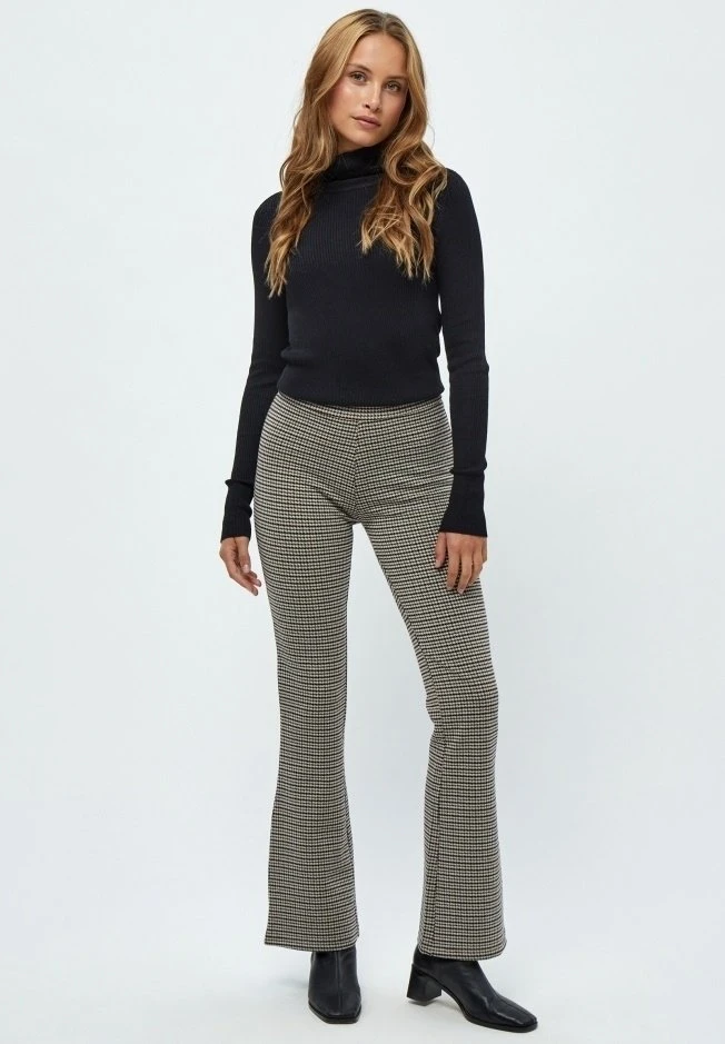 DesiresENINNA FLARED - Tygbyxor - Apple Butter Brown Checked 3 DesiresENINNA FLARED - Tygbyxor - Apple Butter Brown Checked