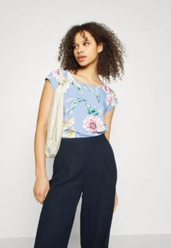 Vero Moda TallVMMYMILO WIDE PANTS - Tygbyxor - Navy Blazer -Henry Tiger Butik 571a3f35a07c423287089f946b359f90