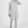 ModanisaUNLINED - POLO NECK - TAVIN SET - Stickad Tröja - Grey