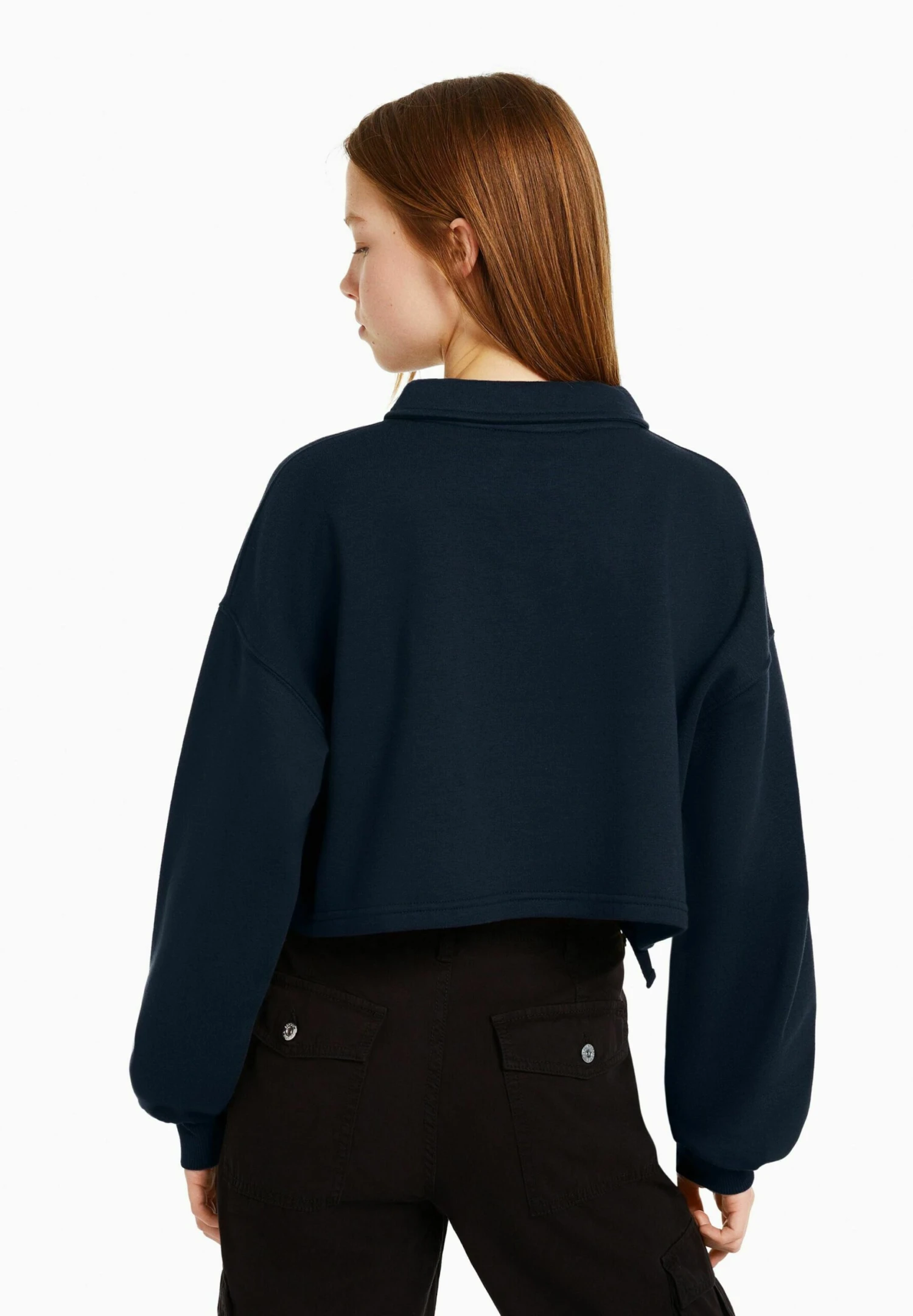 BershkaPRINT WITH COLLAR - Piké - Royal Blue 5 BershkaPRINT WITH COLLAR - Piké - Royal Blue - Bild 3