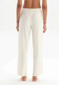 DAGILACE DETAILED - Tygbyxor - Ecru -Henry Tiger Butik 5d9a234827234f4cb44ec8bf72669f74