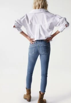 Salsa JeansPUSH UP CROPPED - Jeans Skinny Fit - Blue -Henry Tiger Butik 629ee3a1050146ee9dcb2b340d6c151a