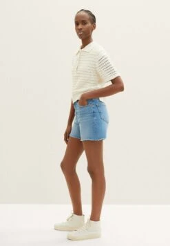 TOM TAILOR DENIMMOM - Jeansshorts - Used Mid Stone Blue Denim -Henry Tiger Butik 637d91df3f77410e941e1d9f33c903c9