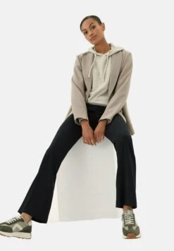 Marks & SpencerJERSEY FLARED - Tygbyxor - Dark Navy -Henry Tiger Butik 65190f77104040f598aa2b8992b38051