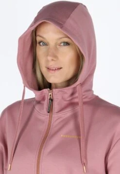 SwedemountLounge Long Zip Hood - Tröja Med Dragkedja - Dusty Rose -Henry Tiger Butik 662c58b4138e4b61addbd5c335ed1ad5