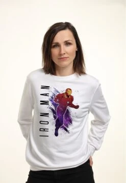 Henry TigerAVENGERS: ENDGAME IRON MAN PAINTED - Sweatshirt - White