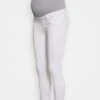 ONLY MATERNITYOLMBLUSH RAW - Jeans Skinny Fit - White