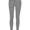 Urban ClassicsSOFT AOP - Leggings - Blackhoundstooth -Henry Tiger Butik 70a11a8516b84fac92c7e36f466e6051