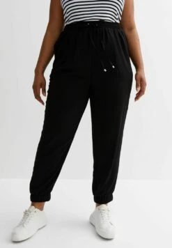 New LookCURVES DRAWSTRING - Träningsbyxor - Black