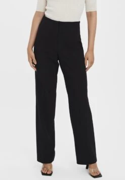 Vero ModaSANDY HR STRAIGHT NOOS - Tygbyxor - Black