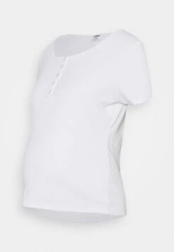 Cotton On MaternityMATERNITY HENLEY SHORT SLEEVE 3 PACK - T-shirt - Bas - Black/white/silver -Henry Tiger Butik 793b3bc24f7a4f18a79c812cb4a15c33