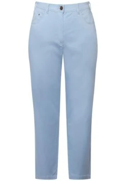 Ulla PopkenSOPHIE BRODERIE COUPE 5 POCHES ÉTROITE - Tygbyxor - Bleu Clair -Henry Tiger Butik 7e83b2768416484b92636cb54d66266f