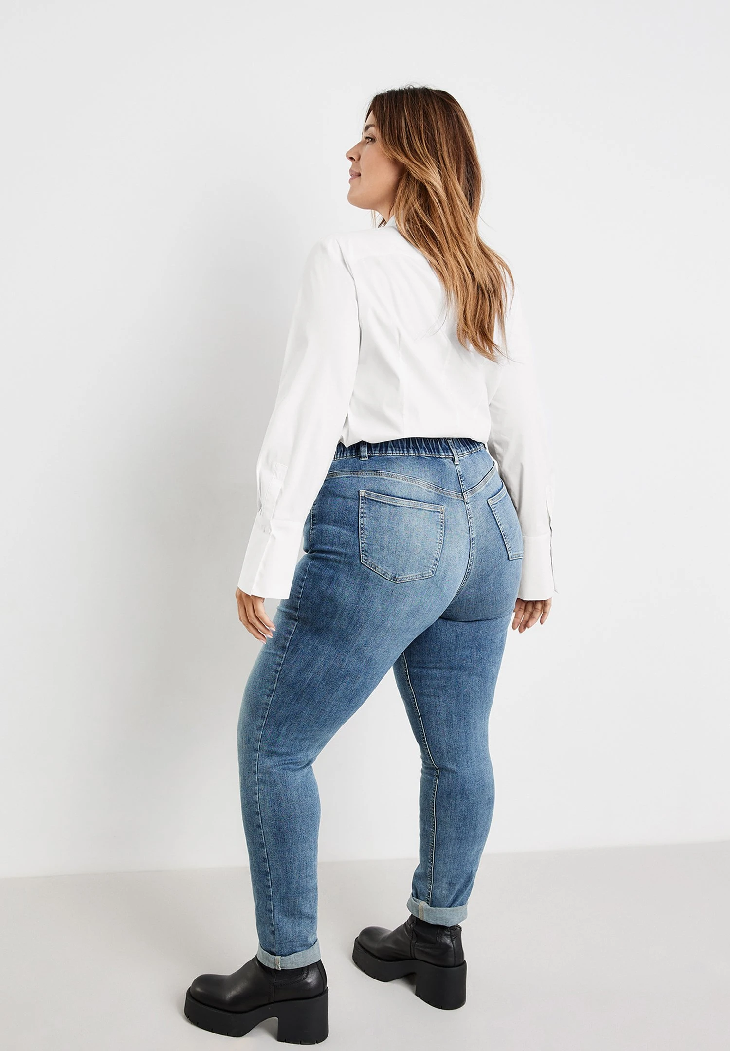 SamoonBETTY - Jeans Slim Fit - Blue Denim 5 SamoonBETTY - Jeans Slim Fit - Blue Denim - Bild 3
