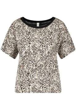 Gerry Weber1/2 ARM GEMUSTERTES KURZARMSHIRT MIT SEITENS - Blus - Schwarz Ecru Weiss Druck 13 Gerry Weber1/2 ARM GEMUSTERTES KURZARMSHIRT MIT SEITENS - Blus - Schwarz Ecru Weiss Druck -Henry Tiger Butik 869b525c34a643fd850e35df9924ed57