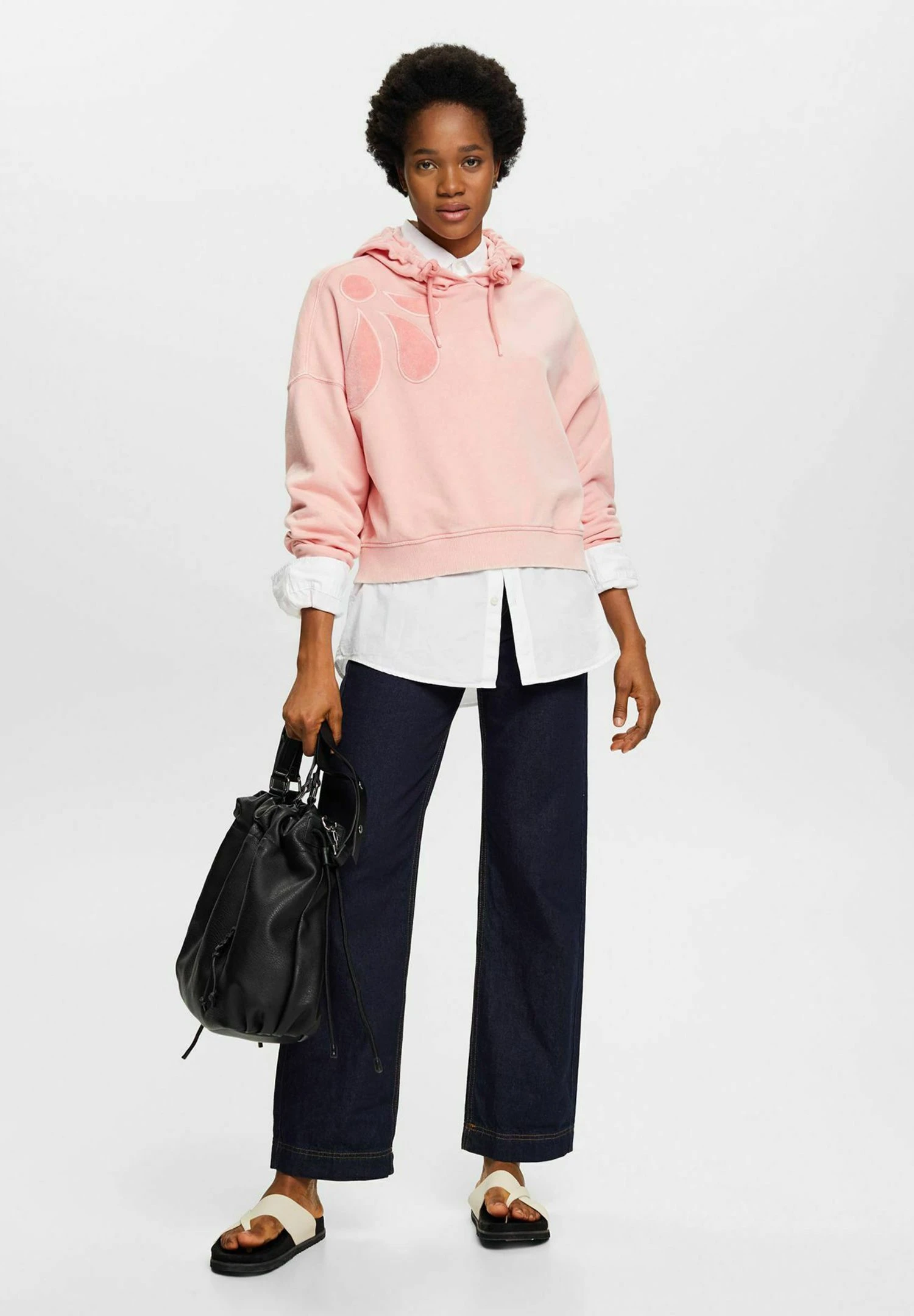 EspritMIT VERZIERTER BLUME - Luvtröja - Pink 4 EspritMIT VERZIERTER BLUME - Luvtröja - Pink - Bild 2