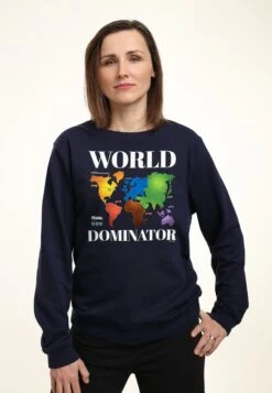 Henry TigerRISK WORLD DOMINATE - Sweatshirt - Navy Blue